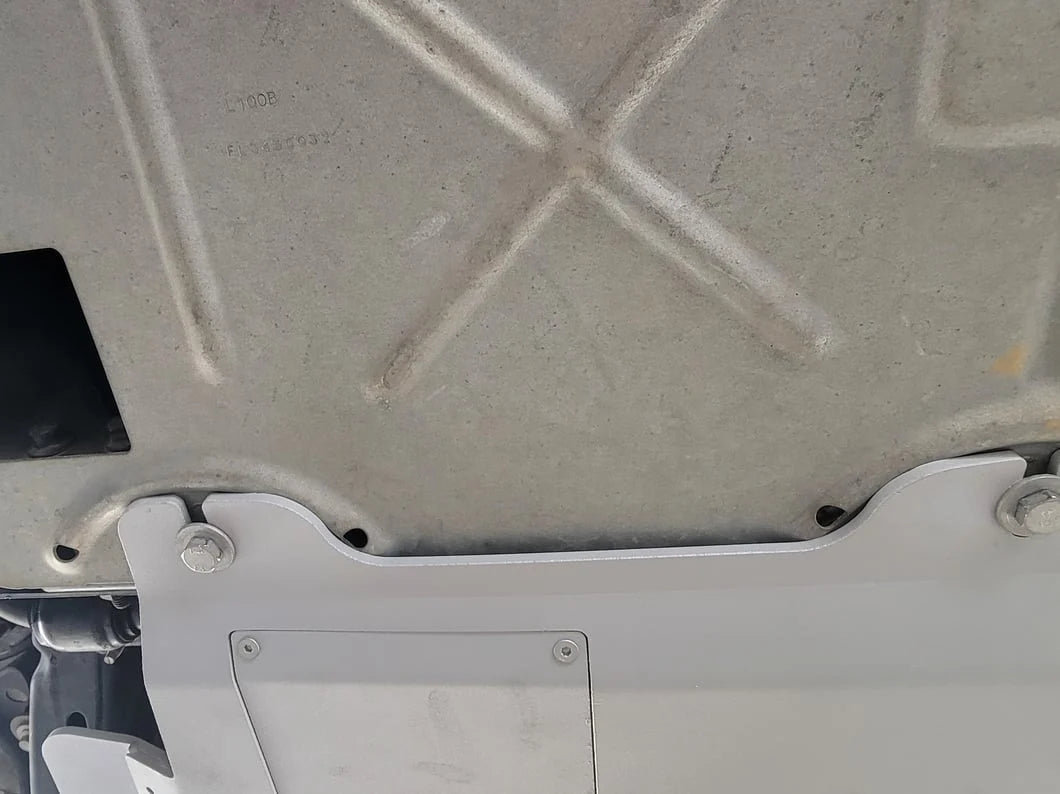 RIVAL Aluminum Transmission Catalytic Converter Skid Plate 2015-2025 Ford F-150 EcoBoost V8 except PowerBoost - RIVAL USA INC.