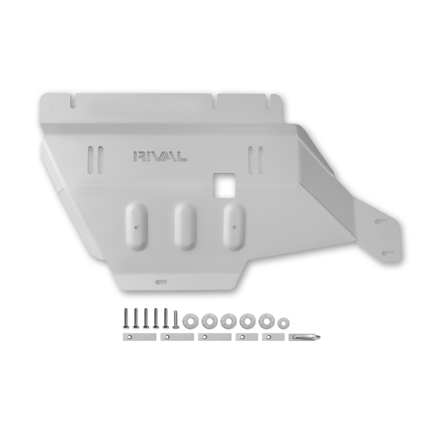 RIVAL Aluminum Transfer Case Skid Plate 2015-2025 Ford F-150 PowerBoost