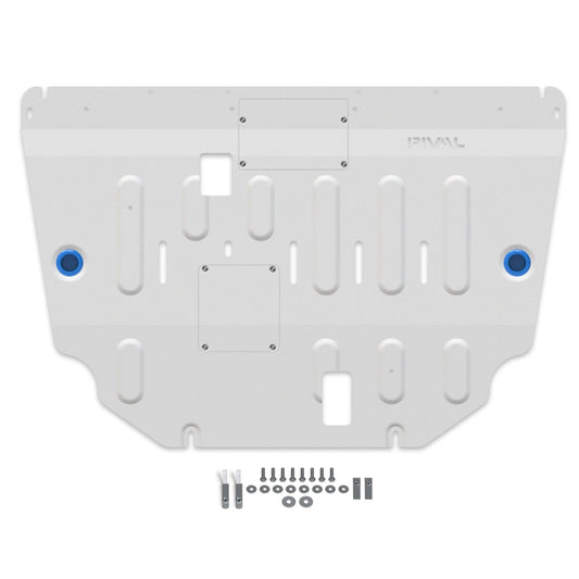 RIVAL Aluminum Engine Skid Plate 2023-2025 Ford Maverick Tremor 2021-2022 Ford Bronco Sport With Metal Oil Pan 2021-2025 Ford Bronco Sport Badlands - RIVAL USA INC.