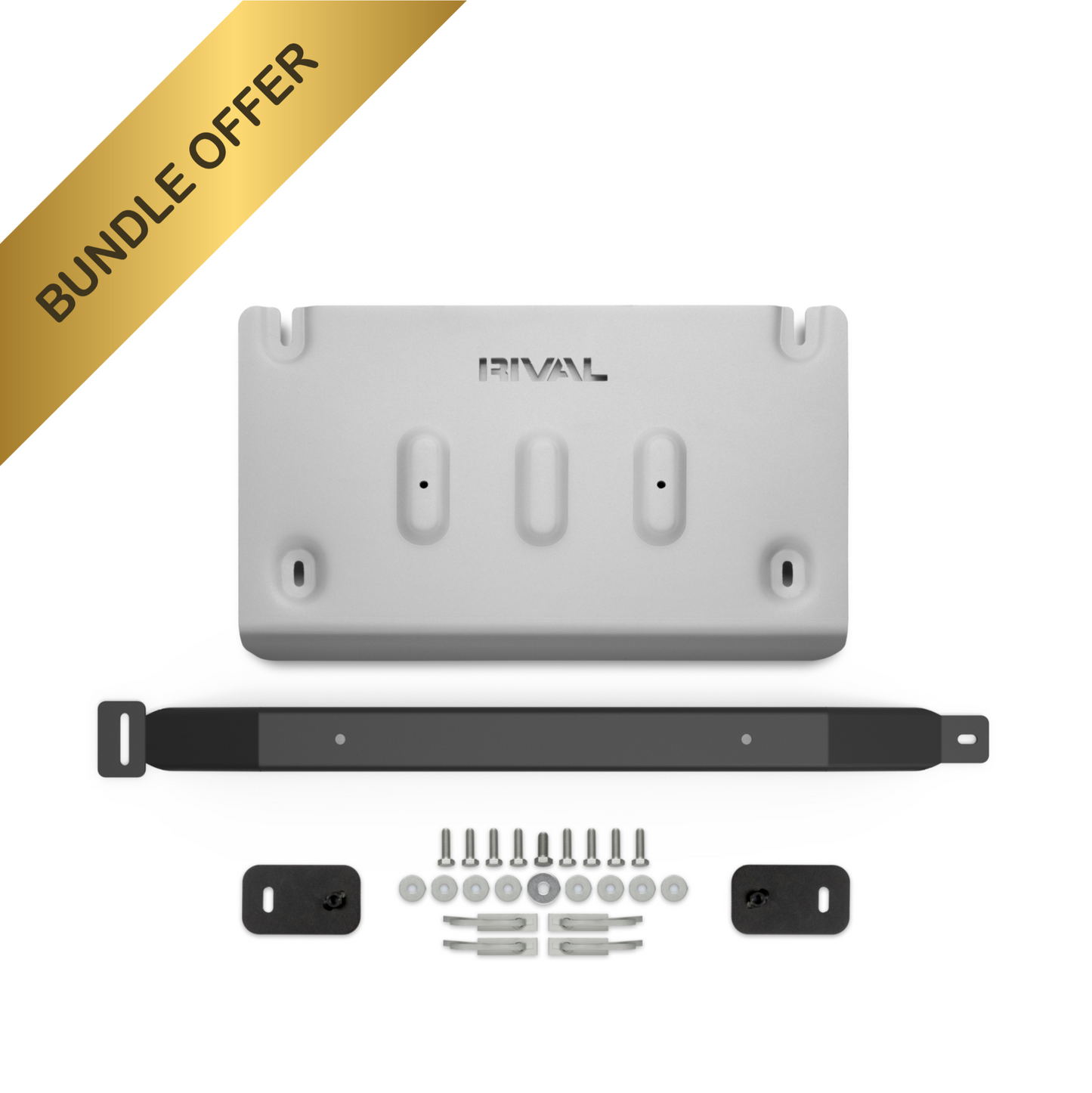 RIVAL Aluminum Transfer Case Skid Plate 2024-2025 Ford Ranger | 2024-2025 Ford Ranger Raptor - RIVAL USA INC.