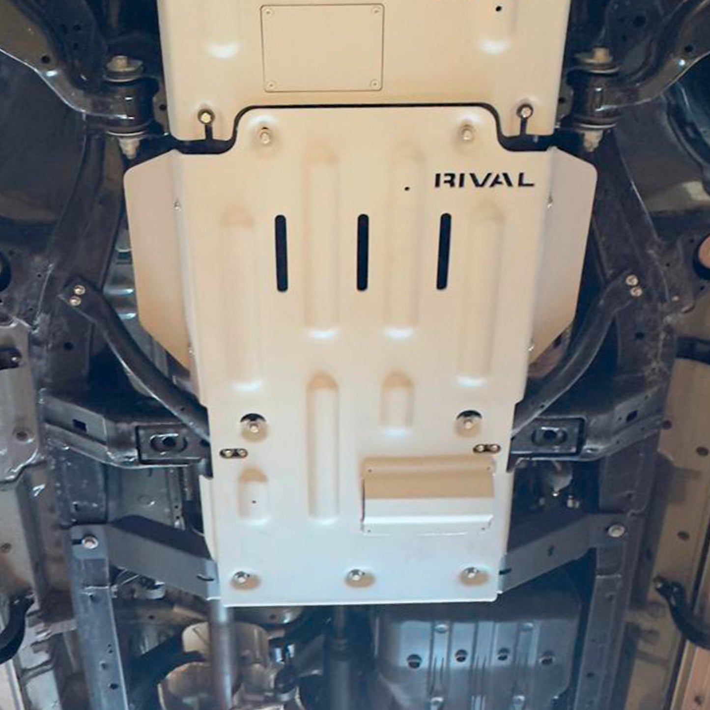 RIVAL Aluminum Transmission Transfer Case Skid Plate 2010-2024 Toyota 4Runner 5Gen - RIVAL USA INC.