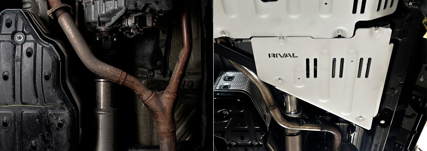 RIVAL Aluminum Transfer Case Skid Plate 2024-2025 Toyota Tacoma 4Gen - RIVAL USA INC.