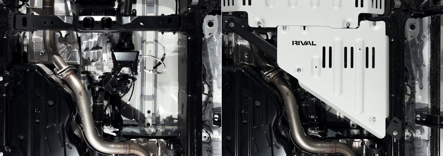 RIVAL Aluminum Transfer Case Skid Plate 2024-2025 Toyota Land Cruiser 2024-2025 Lexus GX550 - RIVAL USA INC.