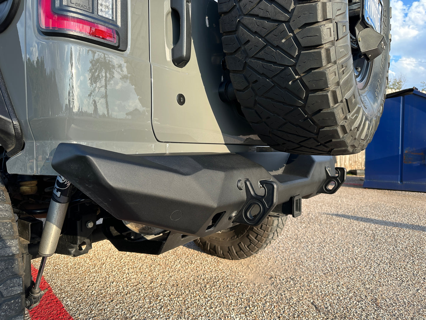 RIVAL Rear Aluminum Stubby Bumper 2018-2025 Jeep Wrangler JL - RIVAL USA INC.