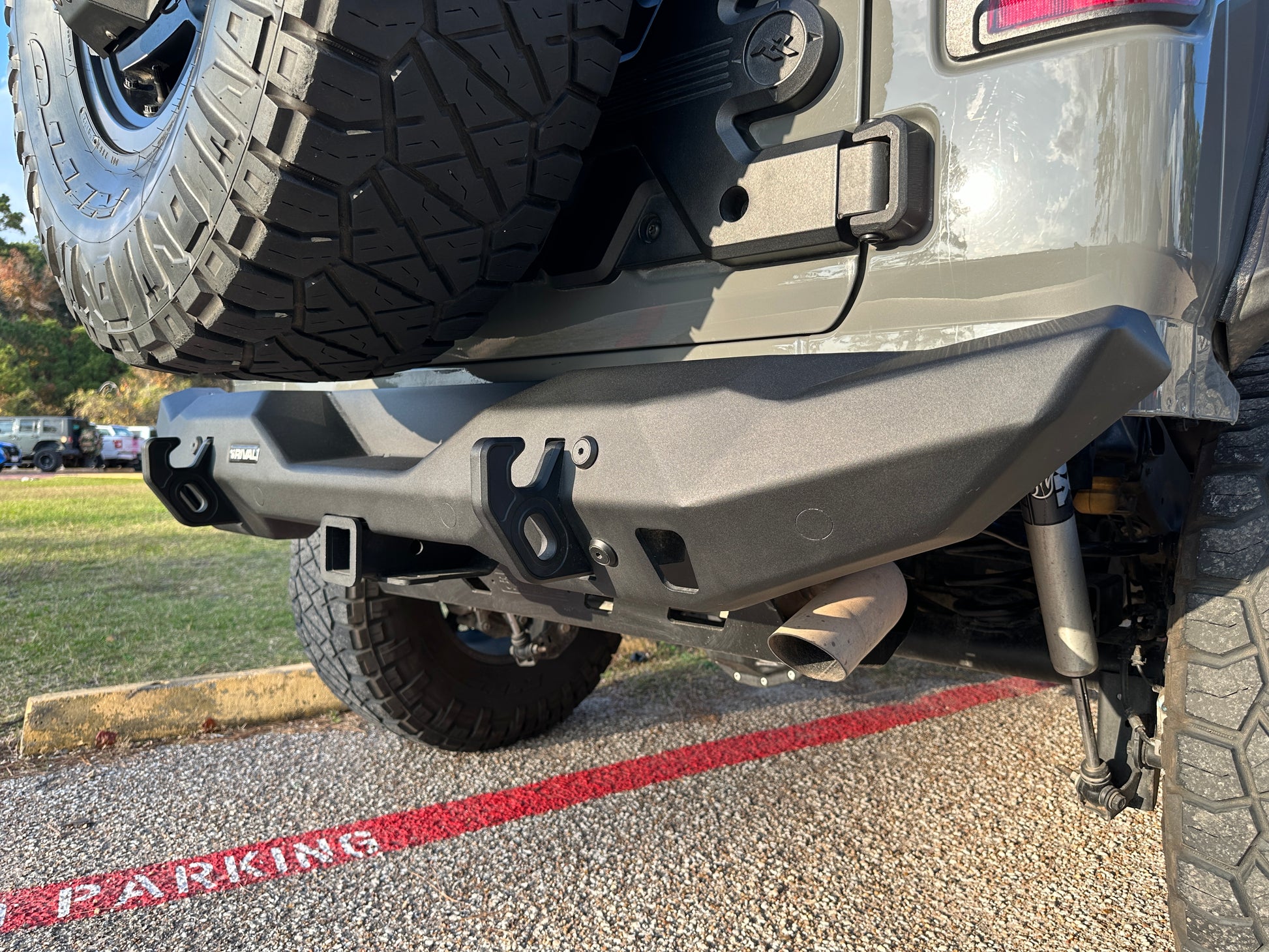 RIVAL Rear Aluminum Stubby Bumper 2018-2025 Jeep Wrangler JL - RIVAL USA INC.