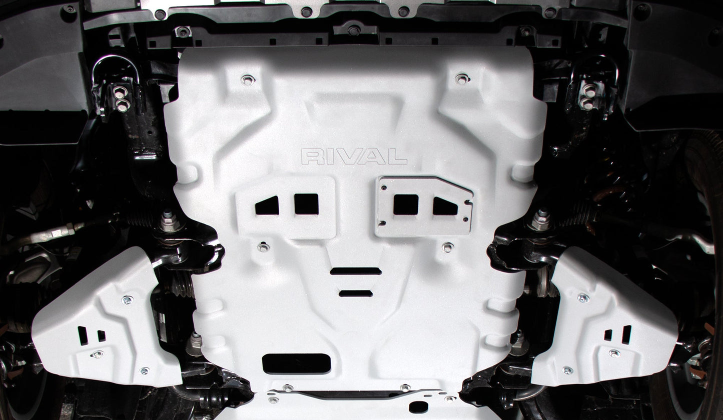 RIVAL Aluminum Engine Skid Plate 2024-2026 Toyota Tacoma TRD Off-Road TRD Pro Trailhunter 2024-2026 Toyota Land Cruiser 2025-2026 Toyota 4Runner - RIVAL USA INC.