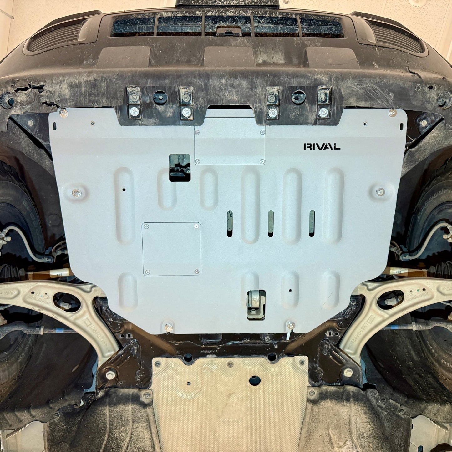 RIVAL Aluminum Engine Skid Plate 2022-2025 Ford Bronco Sport with polymer oil pan - RIVAL USA INC.