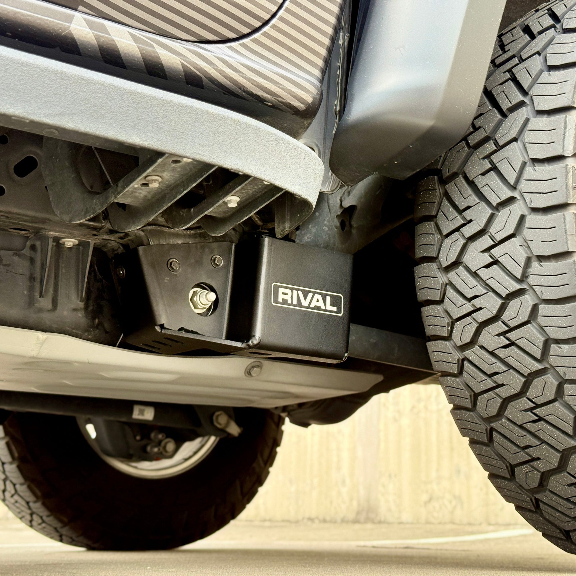 RIVAL Rear Suspension Travel Sensor Aluminum Armor Set 2024-2025 Ford Ranger Raptor - RIVAL USA INC.