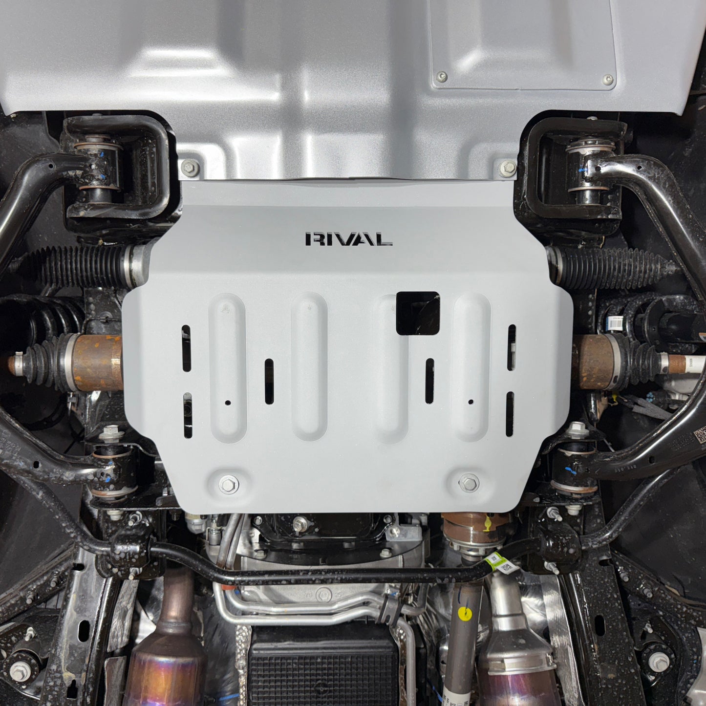 RIVAL Aluminum Engine Skid Plate 2015-2025 Ford F-150 EcoBoost 2015-2025 Ford F-150 PowerBoost 2015-2025 Ford F-150 V8 (including Tremor) (except 2.7)