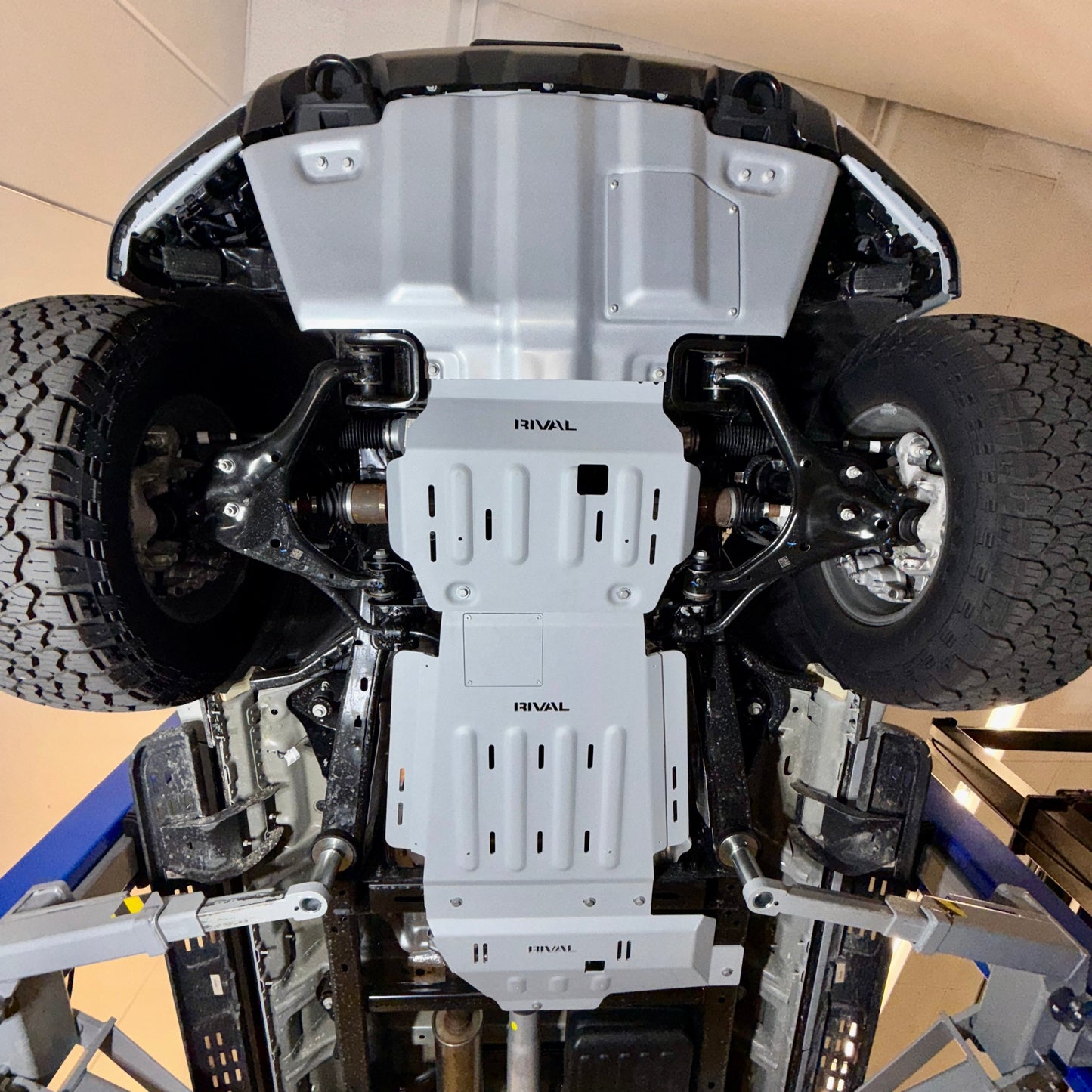 RIVAL Aluminum Engine Skid Plate 2015-2025 Ford F-150 EcoBoost 2015-2025 Ford F-150 PowerBoost 2015-2025 Ford F-150 V8 (including Tremor) (except 2.7)