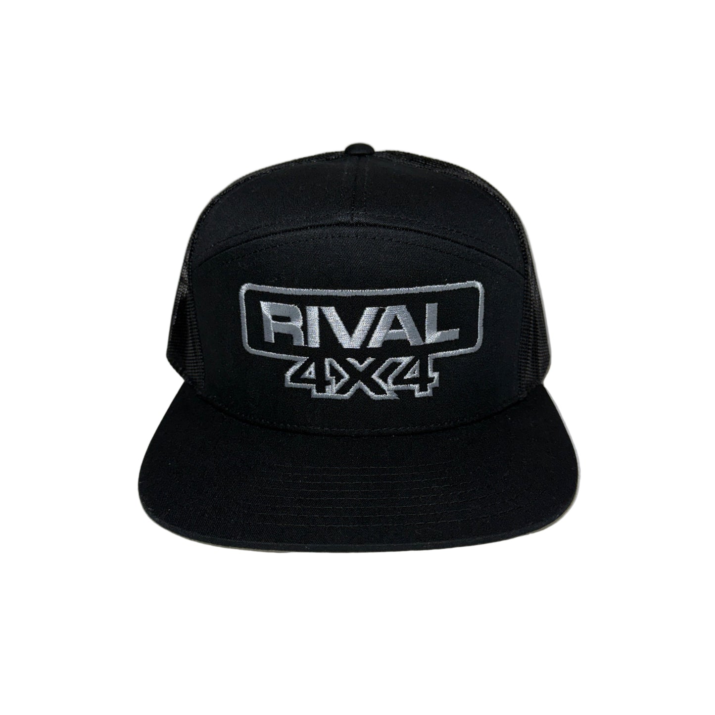 RIVAL 4x4 Black Trucker Hat Embroidered - RIVAL USA INC.