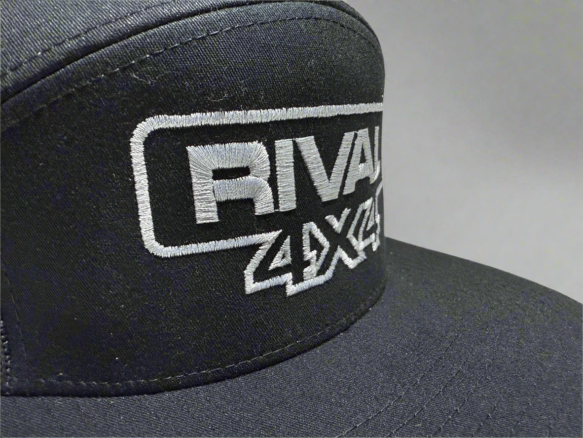 RIVAL 4x4 Black Trucker Hat Embroidered - RIVAL USA INC.