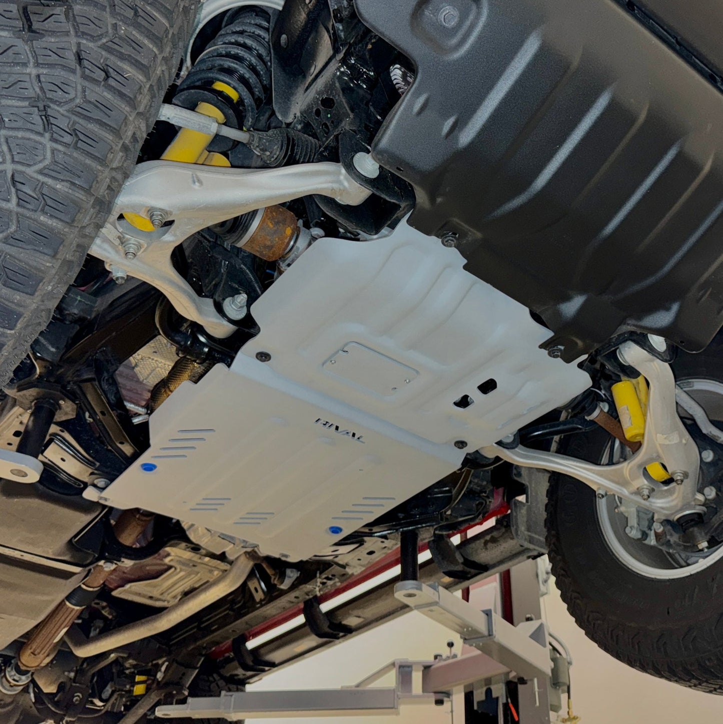 RIVAL Aluminum Engine Skid Plate 2024-2025 Ford Ranger 2024-2025 Ford Ranger Raptor 2021-2025 Ford Bronco 2Door 4Door - RIVAL USA INC.
