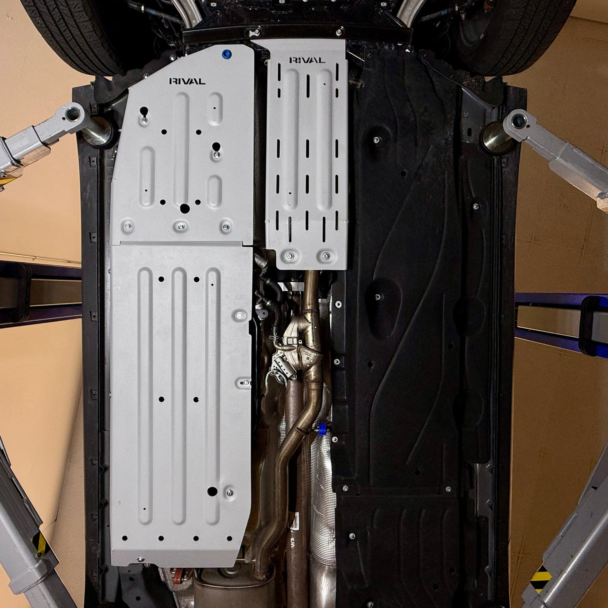 RIVAL Aluminum Passenger Underside Skid Plate 2025 Ford Maverick Hybrid AWD - RIVAL USA INC.