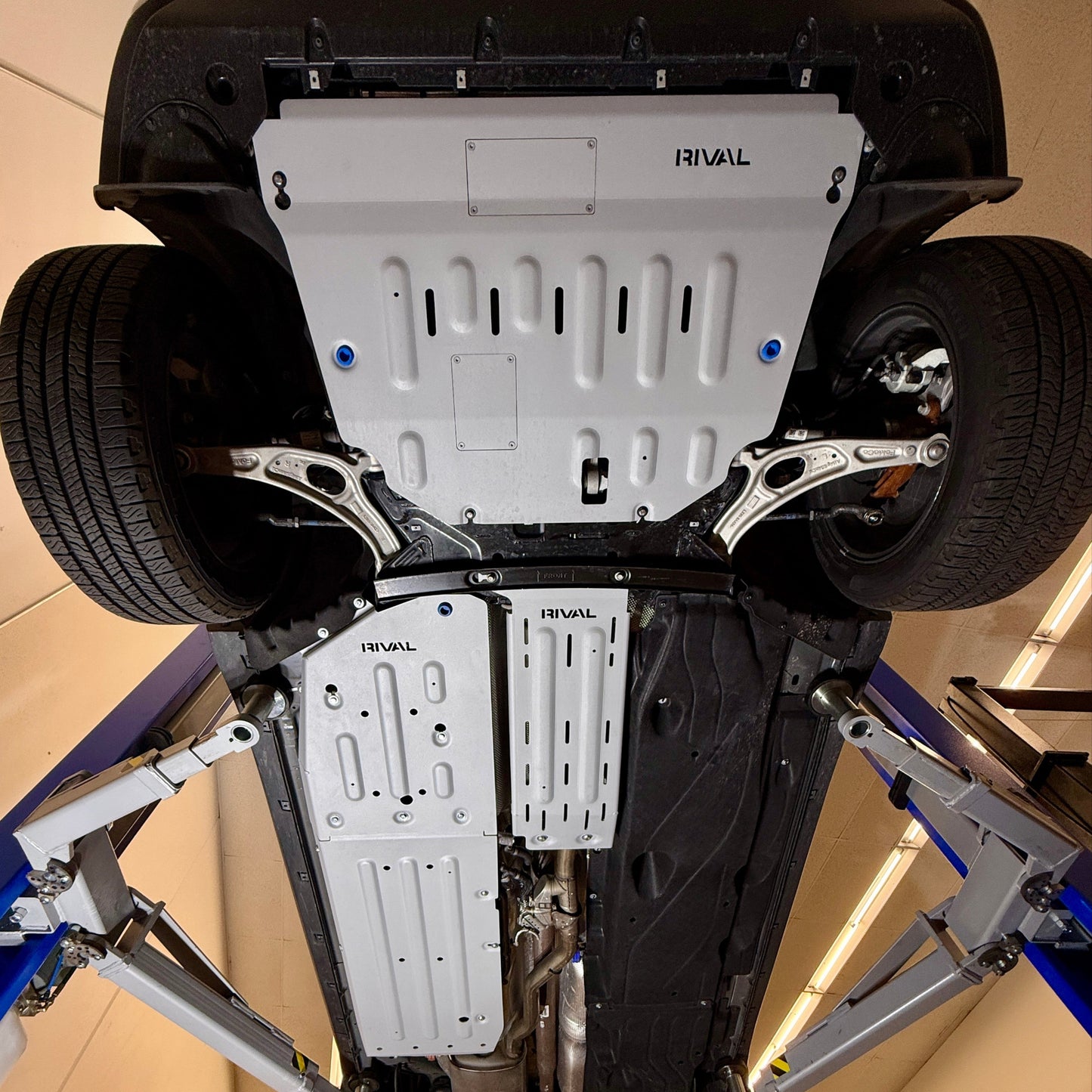 RIVAL Aluminum Passenger Underside Skid Plate 2025 Ford Maverick Hybrid AWD - RIVAL USA INC.