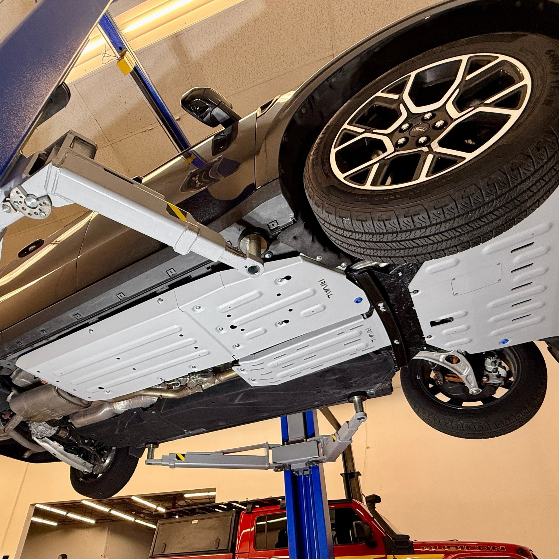 RIVAL Aluminum Passenger Underside Skid Plate 2025 Ford Maverick Hybrid AWD - RIVAL USA INC.