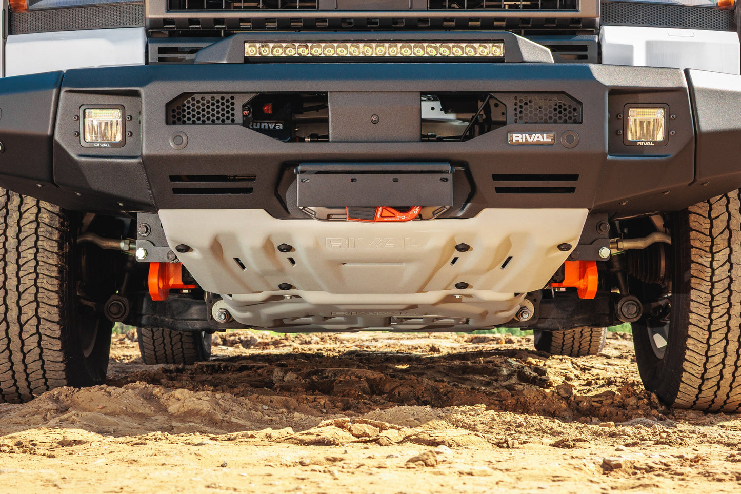 RIVAL Front Aluminum Bumper 2024-2025 Toyota Land Cruiser with Winch Mount and Recovery Points - RIVAL USA INC.