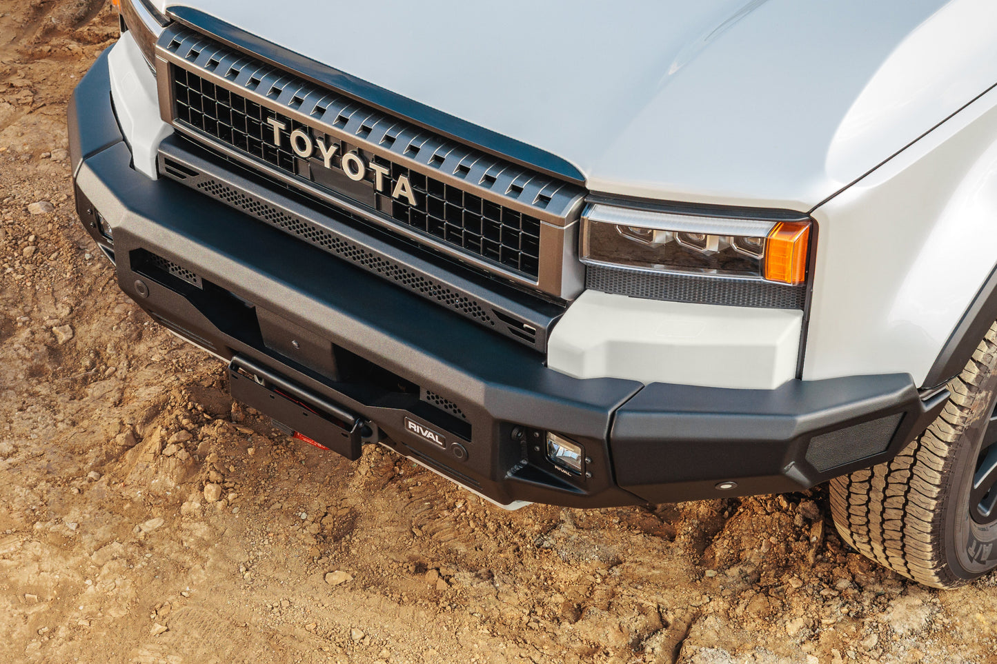 RIVAL Front Aluminum Bumper 2024-2025 Toyota Land Cruiser with Winch Mount and Recovery Points - RIVAL USA INC.