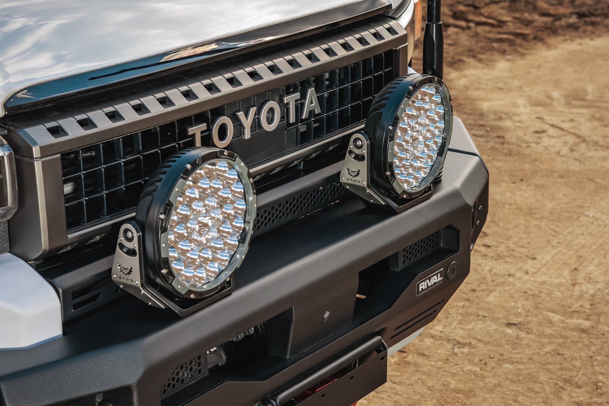 RIVAL Front Aluminum Bumper 2024-2025 Toyota Land Cruiser with Winch Mount and Recovery Points - RIVAL USA INC.