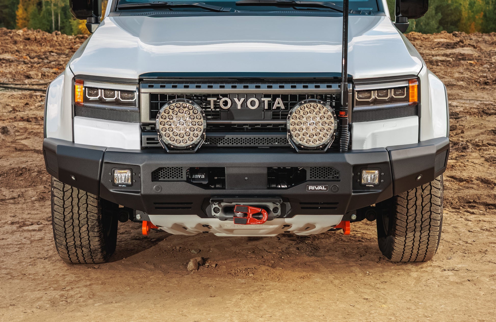 RIVAL Front Aluminum Bumper 2024-2025 Toyota Land Cruiser with Winch Mount and Recovery Points - RIVAL USA INC.
