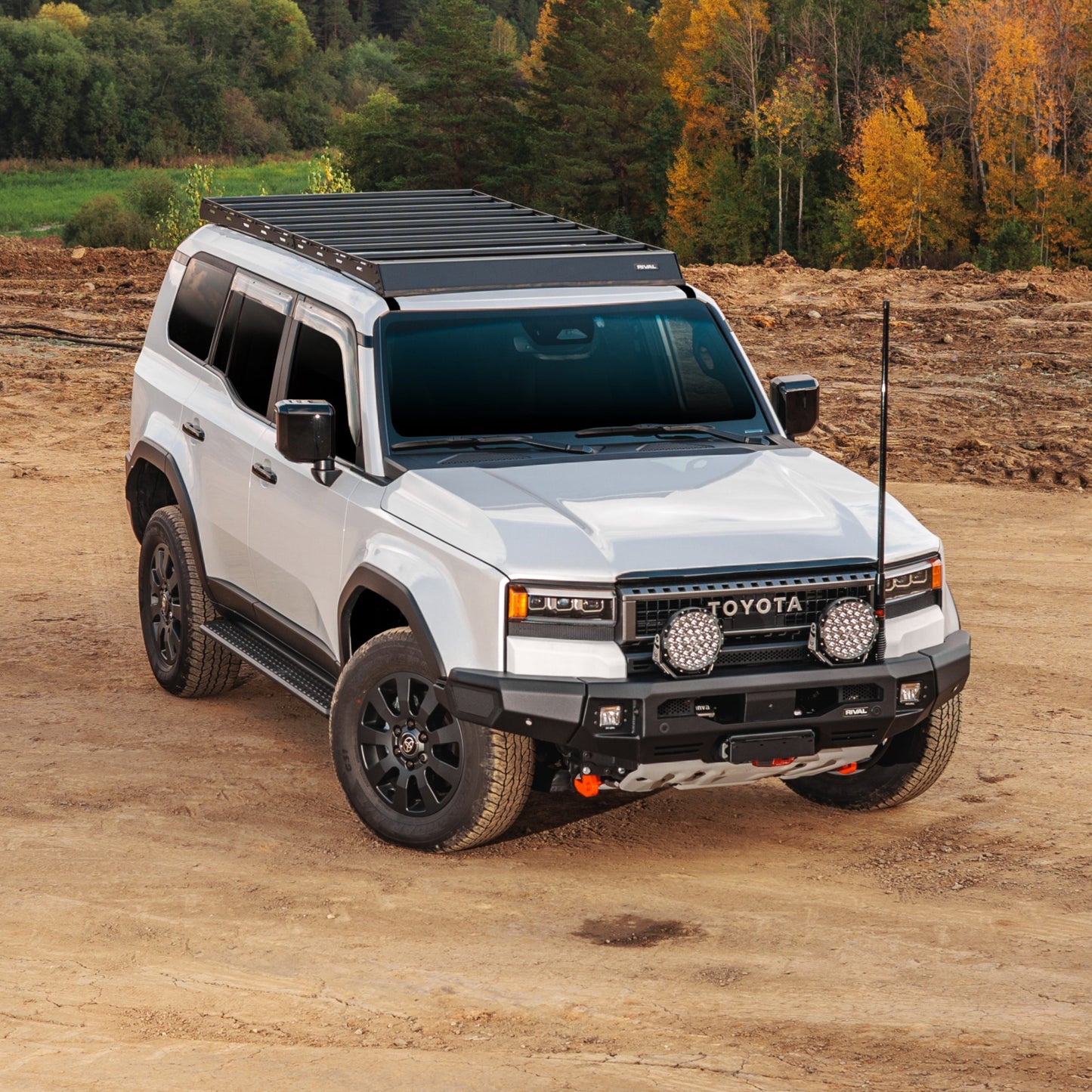 RIVAL Front Aluminum Bumper 2024-2025 Toyota Land Cruiser with Winch Mount and Recovery Points - RIVAL USA INC.