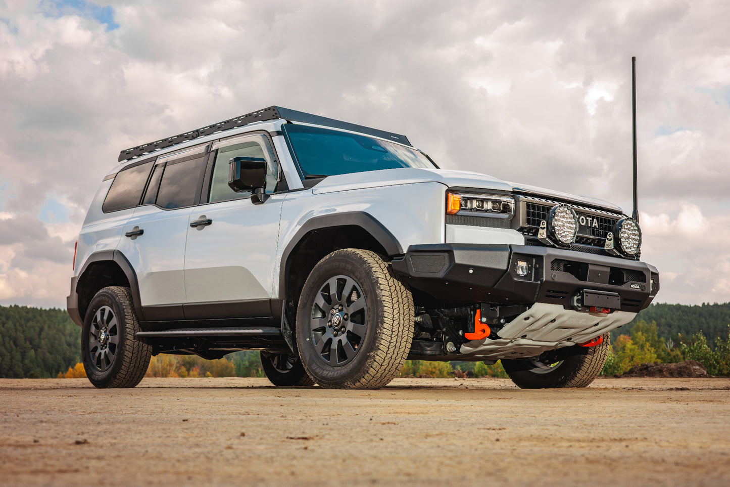 RIVAL Front Aluminum Bumper 2024-2025 Toyota Land Cruiser with Winch Mount and Recovery Points - RIVAL USA INC.