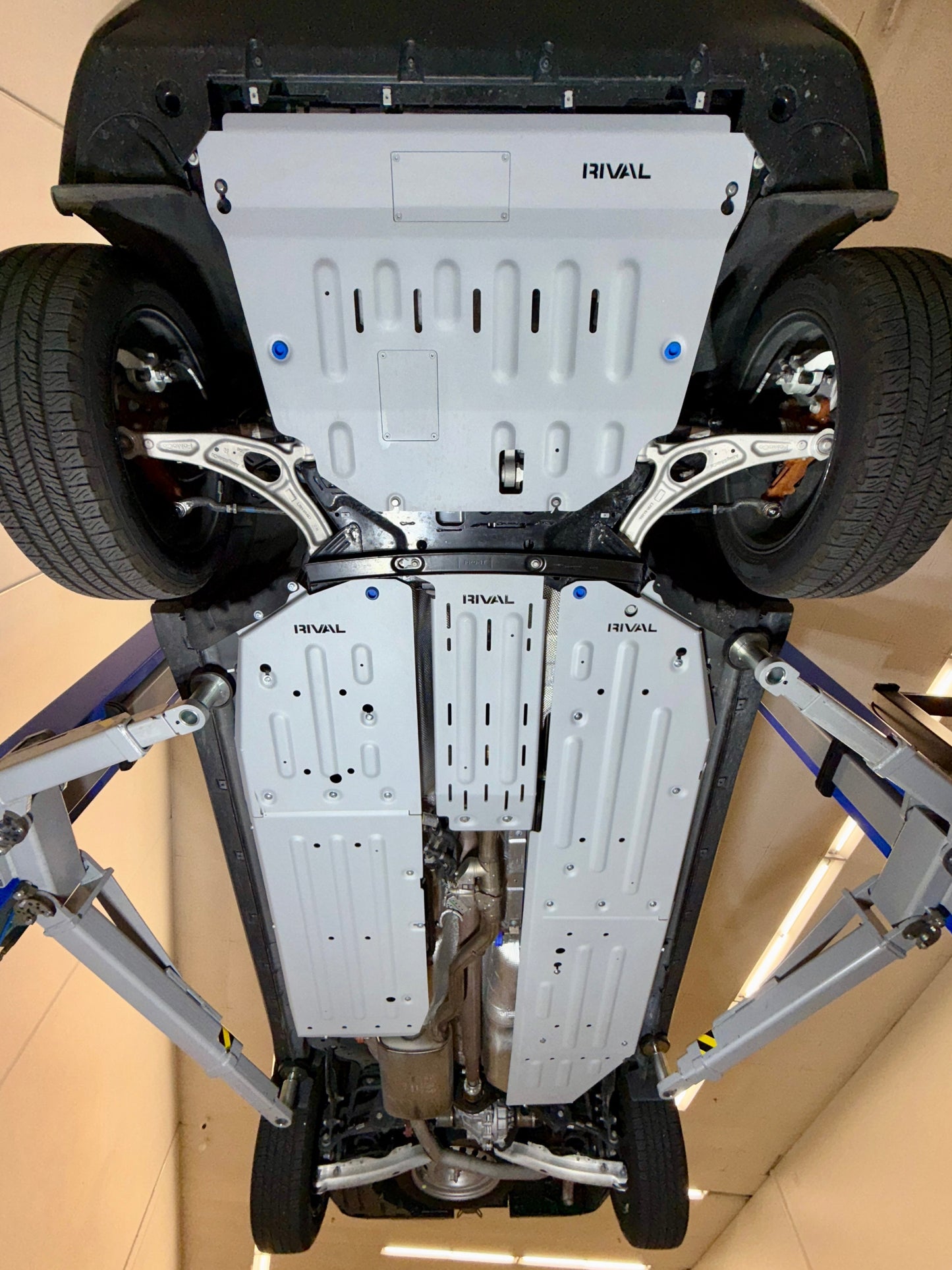 RIVAL Aluminum Driver Underside Skid Plate 2025 Ford Maverick Hybrid AWD - RIVAL USA INC.