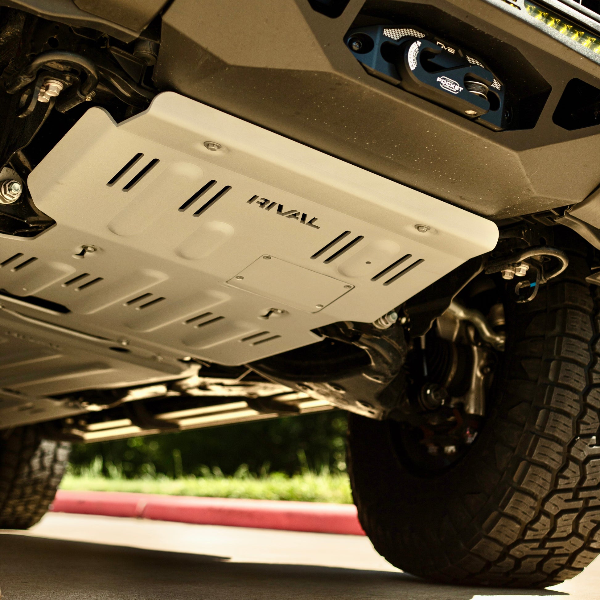 RIVAL Aluminum Engine Skid Plate 2024-2025 Toyota Tacoma 4Gen | 2024-2025 Toyota Land Cruiser | 2025 Toyota 4Runner 6Gen - RIVAL USA INC.