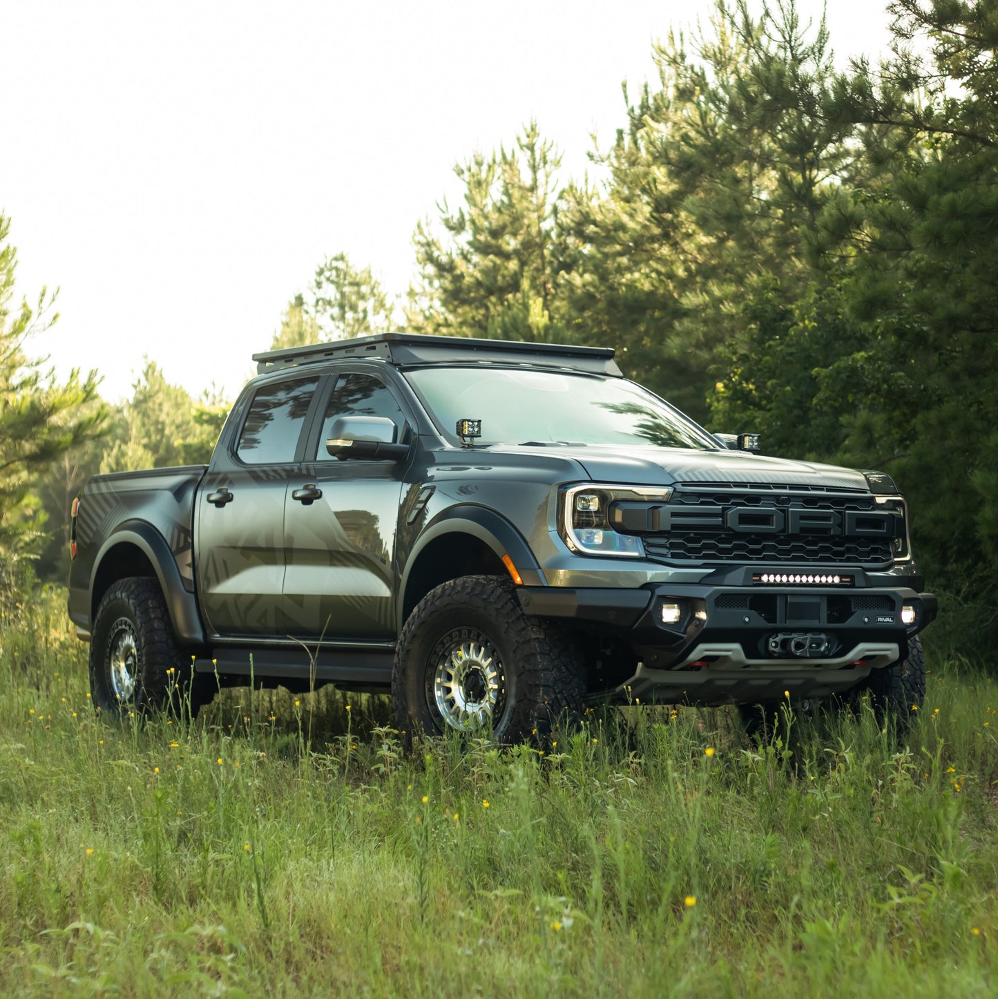 RIVAL Aluminum Roof Rack 2024-2025 Ford Ranger 2024-2025 Ford Ranger Raptor - RIVAL USA INC.