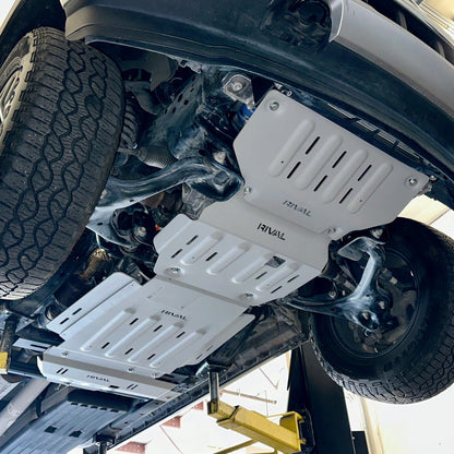 Full Set RIVAL Aluminum Skid Plates Ford F-150 2015-2024 EcoBoost PowerBoost V8 (4 skid plates)