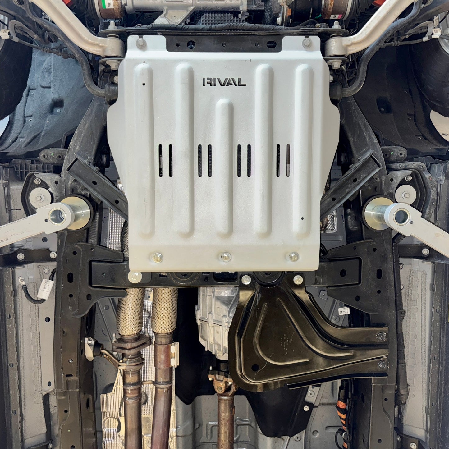 RIVAL Aluminum Transmission Skid Plate 2024-2025 Ford Ranger FX4 | 2021-2025 Ford Bronco 2Door 4Door - RIVAL USA INC.