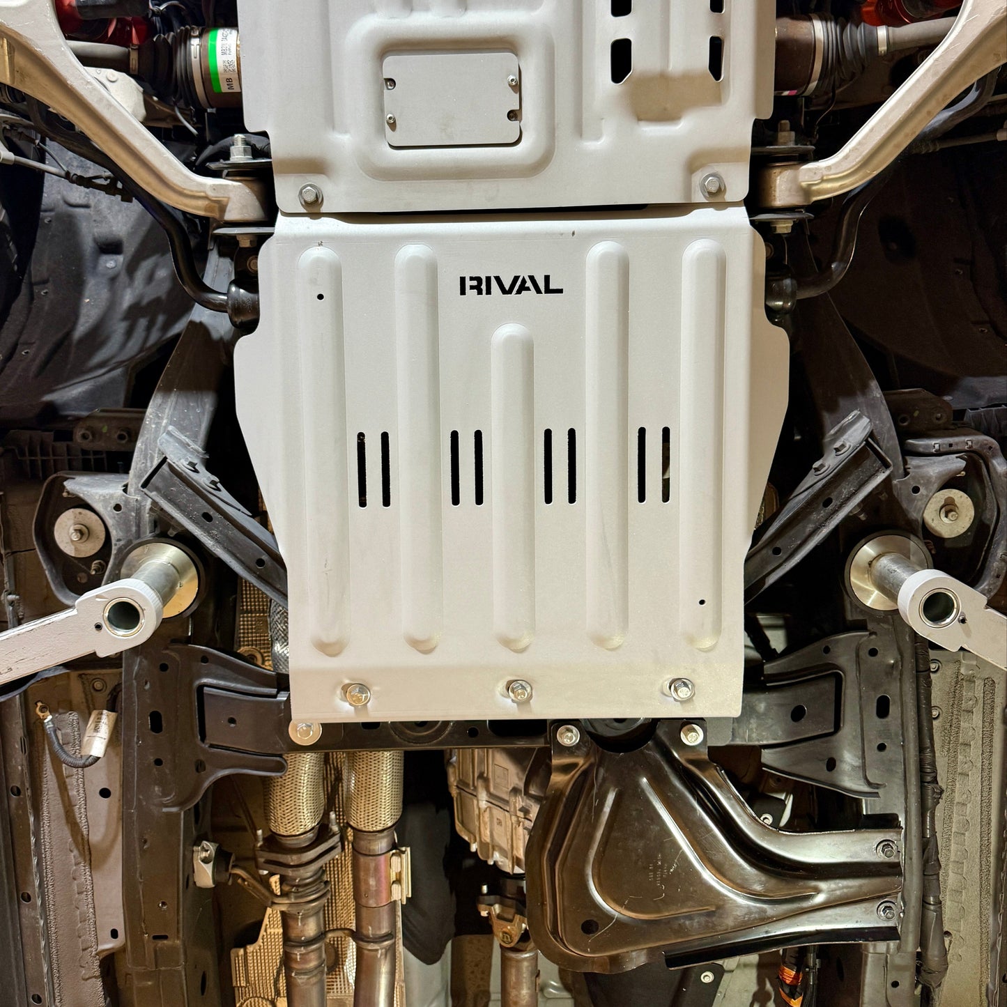 RIVAL Aluminum Transmission Skid Plate 2024-2025 Ford Ranger FX4 | 2021-2025 Ford Bronco 2Door 4Door - RIVAL USA INC.