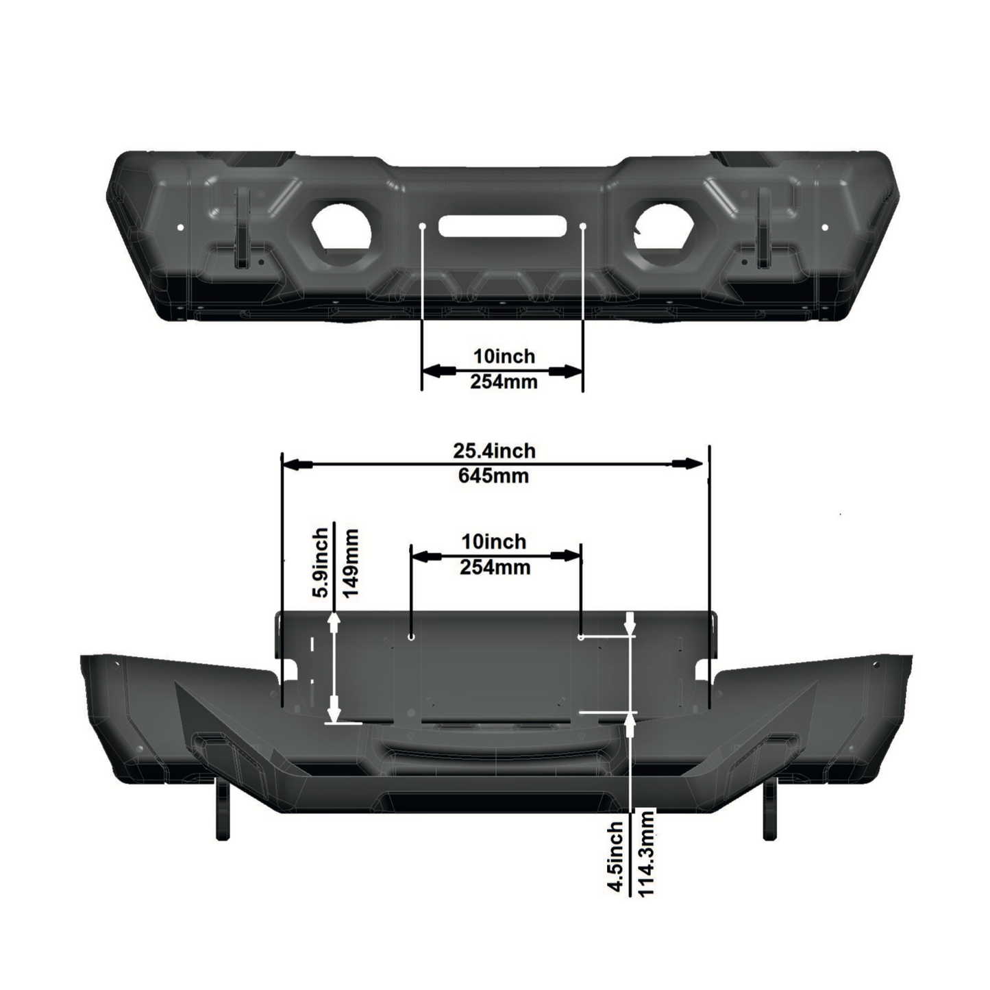 Full Set RIVAL Gen2 Front Stamped Steel Stubby Bumper 2018-2025 Jeep Wrangler JL including 392 2007-2018 Jeep Wrangler JK 2020-2025 Jeep Gladiator including Mojave
