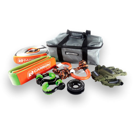 Carbon Offroad Essential Snatch and Winch 4x4 Recovery Kit - RIVAL USA INC.