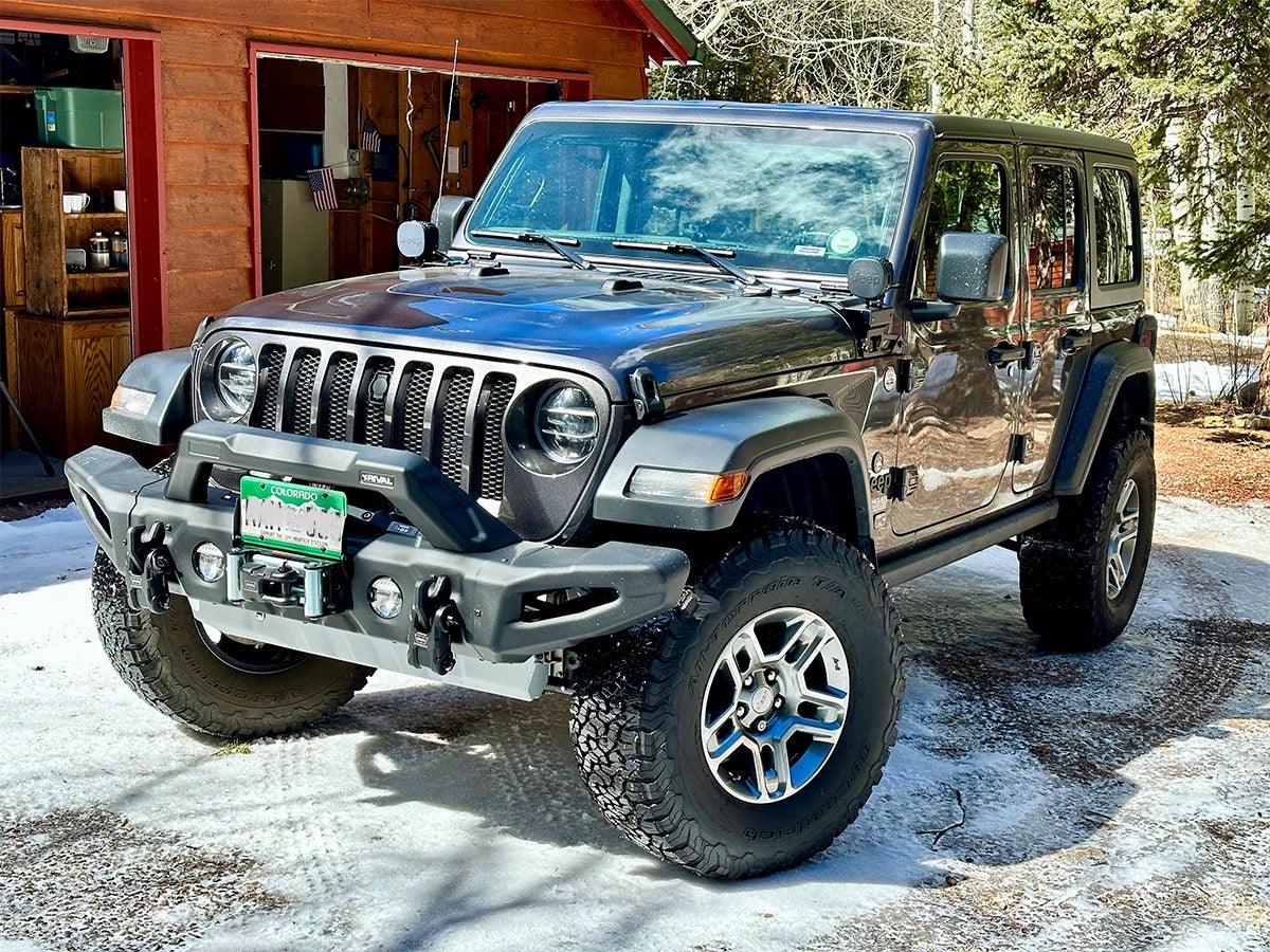 Full Set RIVAL Front Modular Stamped Steel Full-Width Bumper Jeep Wrangler and Gladiator - RIVAL USA
