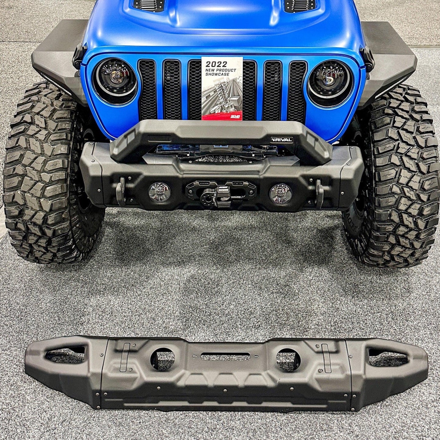2D.2715.1-NL Front Modular Stamped Steel Stubby Bumper (Full Set) - RIVAL 4x4 USA