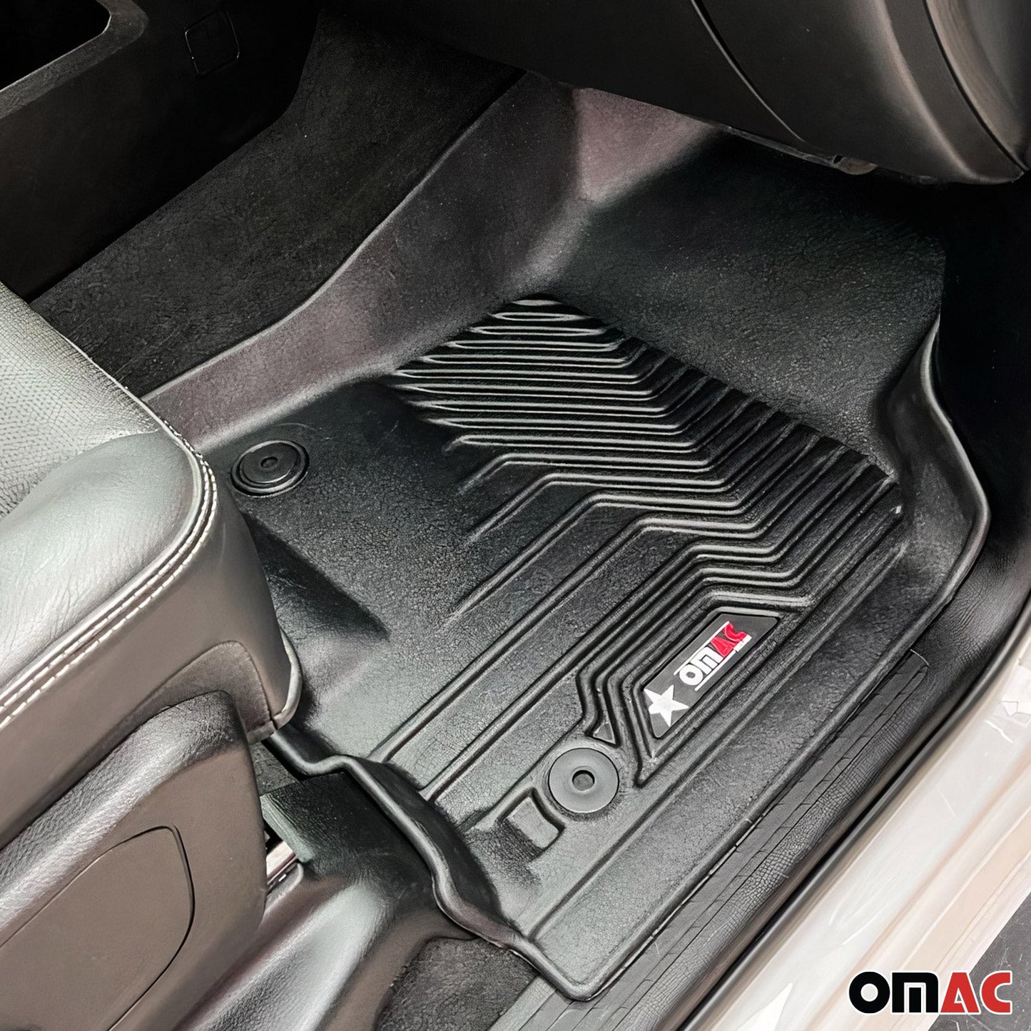 2018-2025 Jeep Wrangler Premium Floor Mats Liners First and Second Row Set