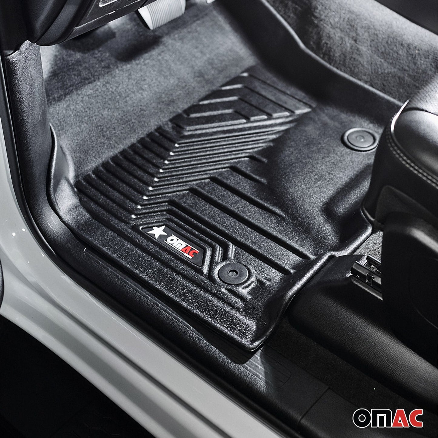 2018-2025 Jeep Wrangler Premium Floor Mats Liners First and Second Row Set