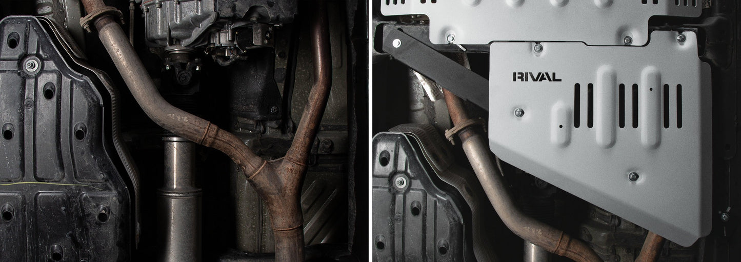 RIVAL Aluminum Skid Plate Toyota Tundra CrewMax 2021+ Transfer Case (incl. Hybrid) and Toyota Sequoia 2022+ - RIVAL USA