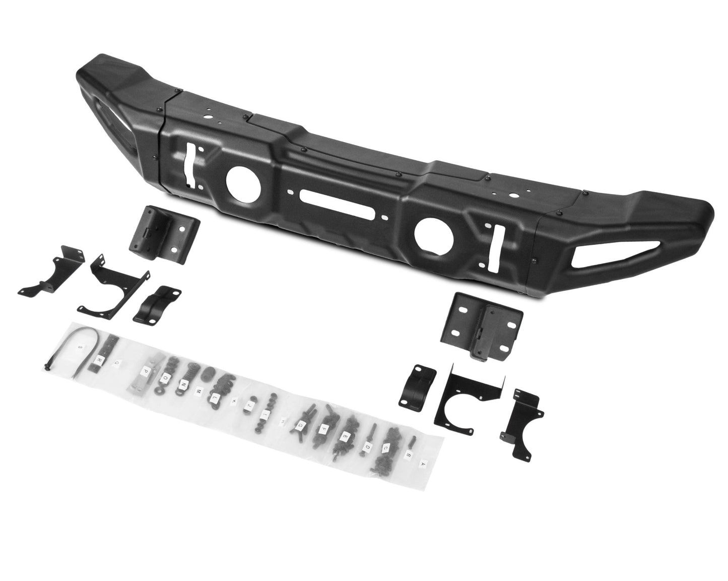 2D.2710.1.1 Front Modular Stamped Steel Full-Width BASIC Bumper (ships Jan-31) - RIVAL 4x4 USA