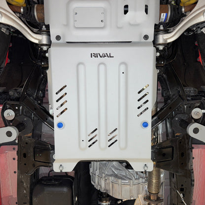 RIVAL Aluminum Transmission Skid Plate 2024-2025 Ford Ranger including XLT 2024-2025 Ford Ranger Raptor 2021-2025 Ford Bronco 4Door only