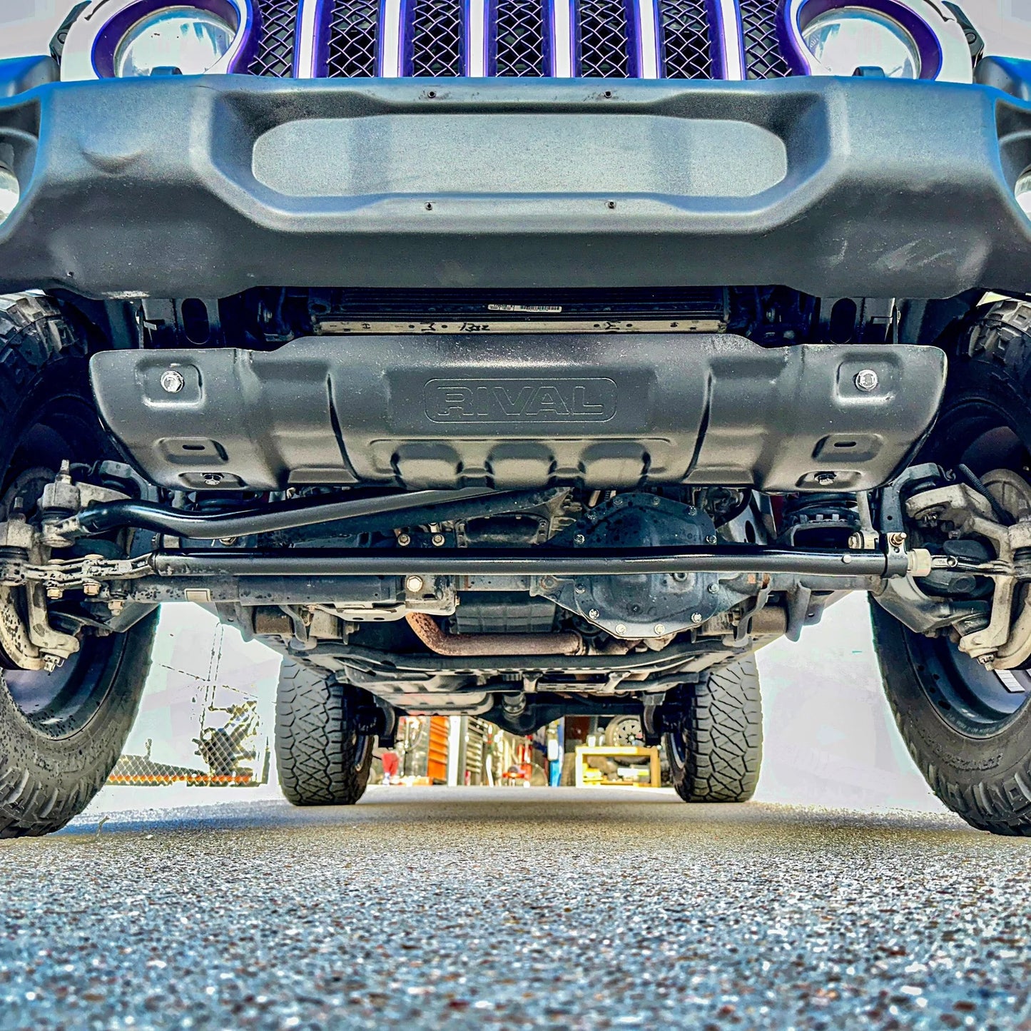 RIVAL Lower Skid Plate 2018-2025 Jeep Wrangler JL 2007-2018 Jeep Wrangler JK 2020-2025 Jeep Gladiator Except Mojave