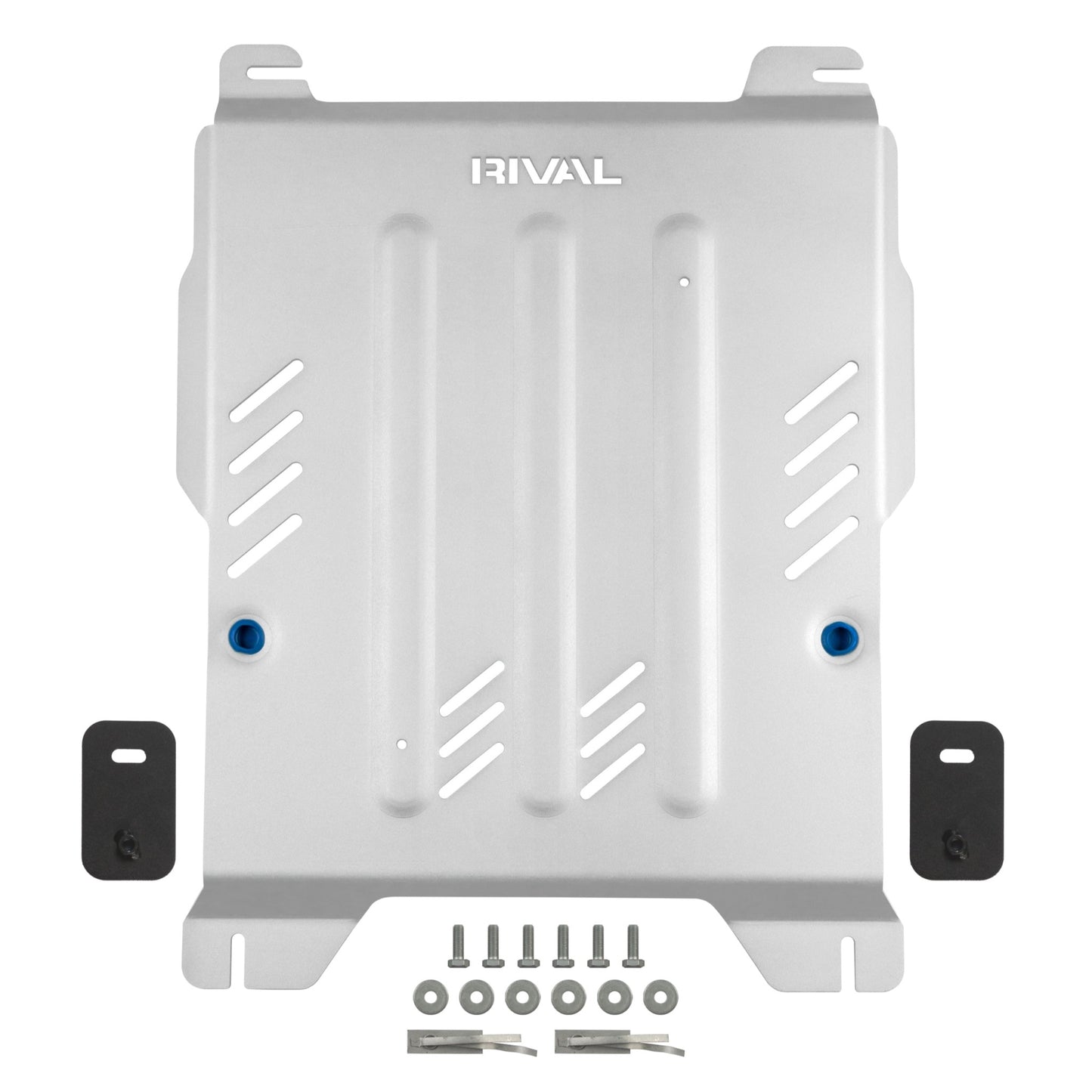 RIVAL Aluminum Transmission Skid Plate 2024-2025 Ford Ranger including XLT 2024-2025 Ford Ranger Raptor 2021-2025 Ford Bronco 4Door only