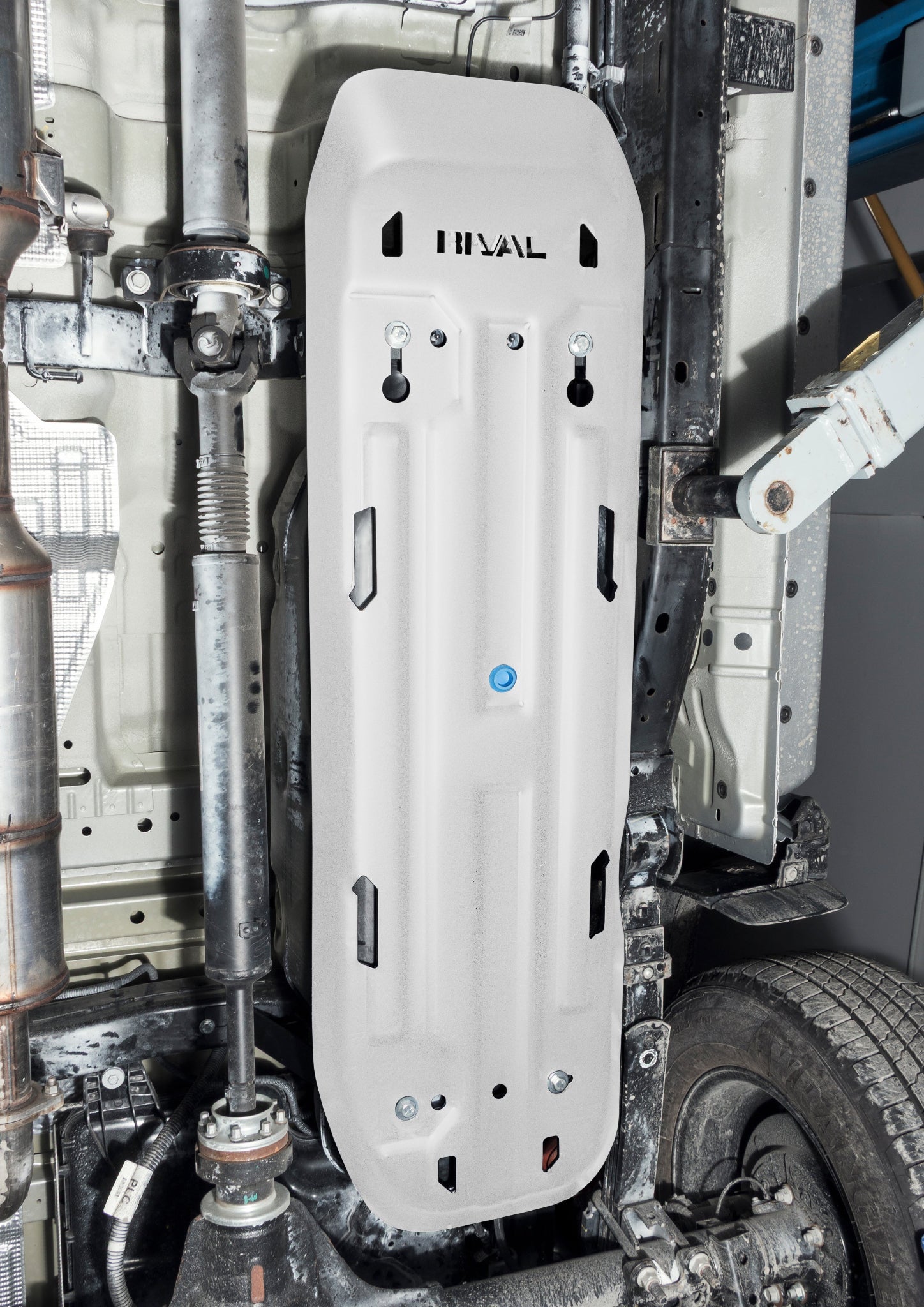 RIVAL Aluminum Gas Tank Skid Plate 2024-2025 Ford Ranger including FX4 - RIVAL USA INC.