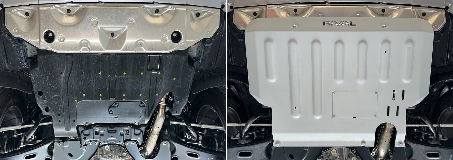 RIVAL Aluminum Engine Skid Plate 2022-2024 Subaru Forester Wilderness 2018-2025 Subaru Crosstrek including Wilderness