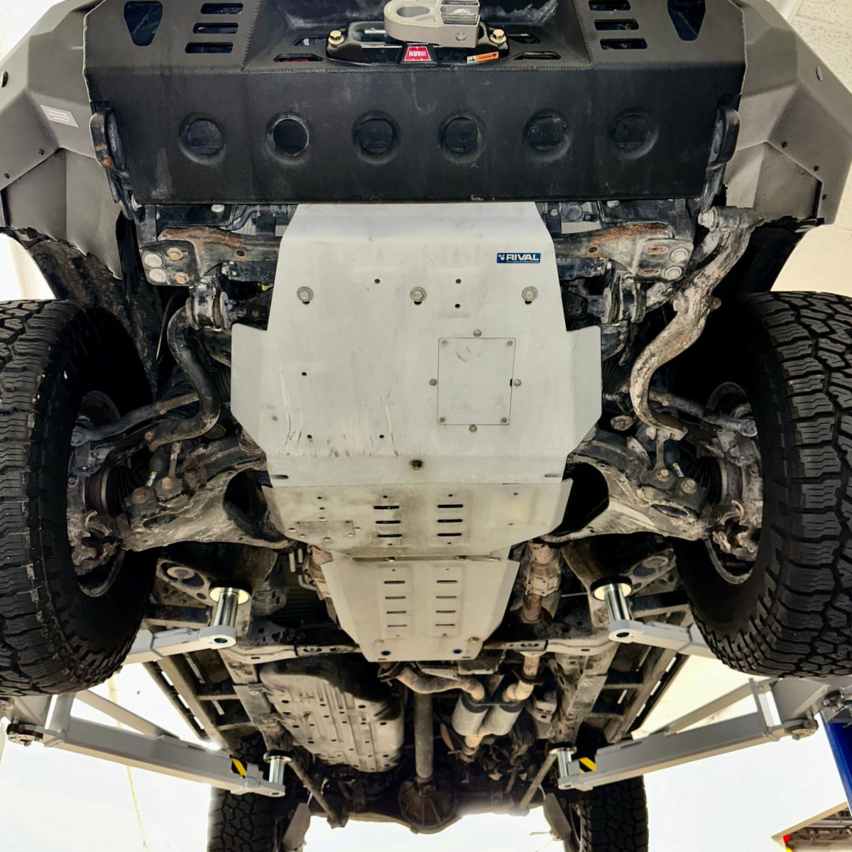 RIVAL Aluminum Engine Skid Plate Toyota Land Cruiser 2007-2021 Lexus LX570 - RIVAL USA INC.
