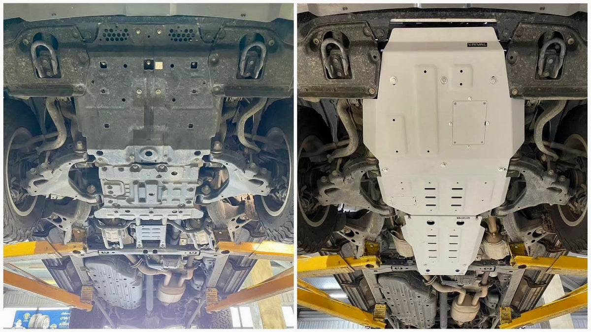 RIVAL Aluminum Engine Skid Plate Toyota Land Cruiser 2007-2021 Lexus LX570 - RIVAL USA INC.