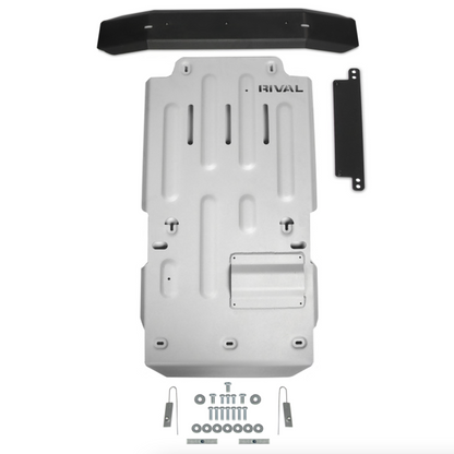 RIVAL Aluminum Transmission Transfer Case Skid Plate 2010-2024 Toyota 4Runner 5Gen