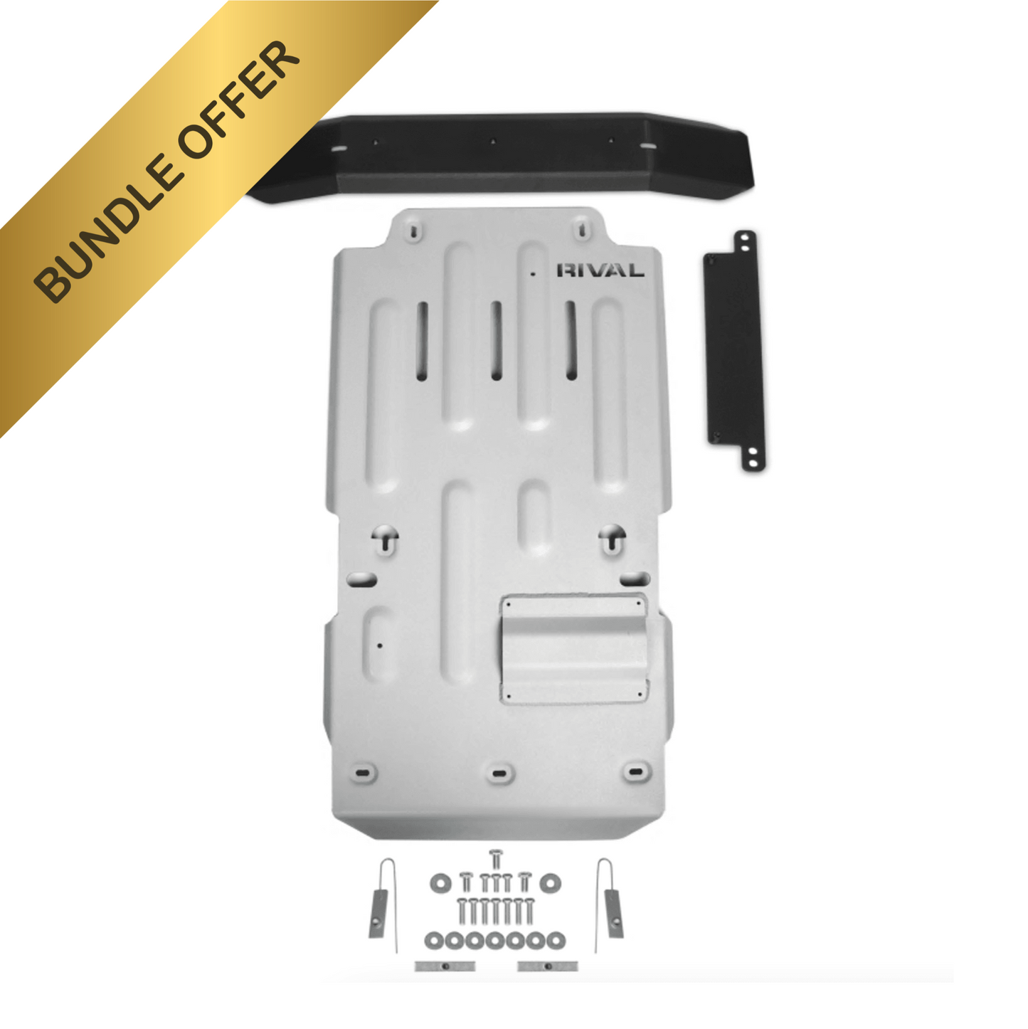 RIVAL Aluminum Transmission Transfer Case Skid Plate 2010-2024 Toyota 4Runner 5Gen