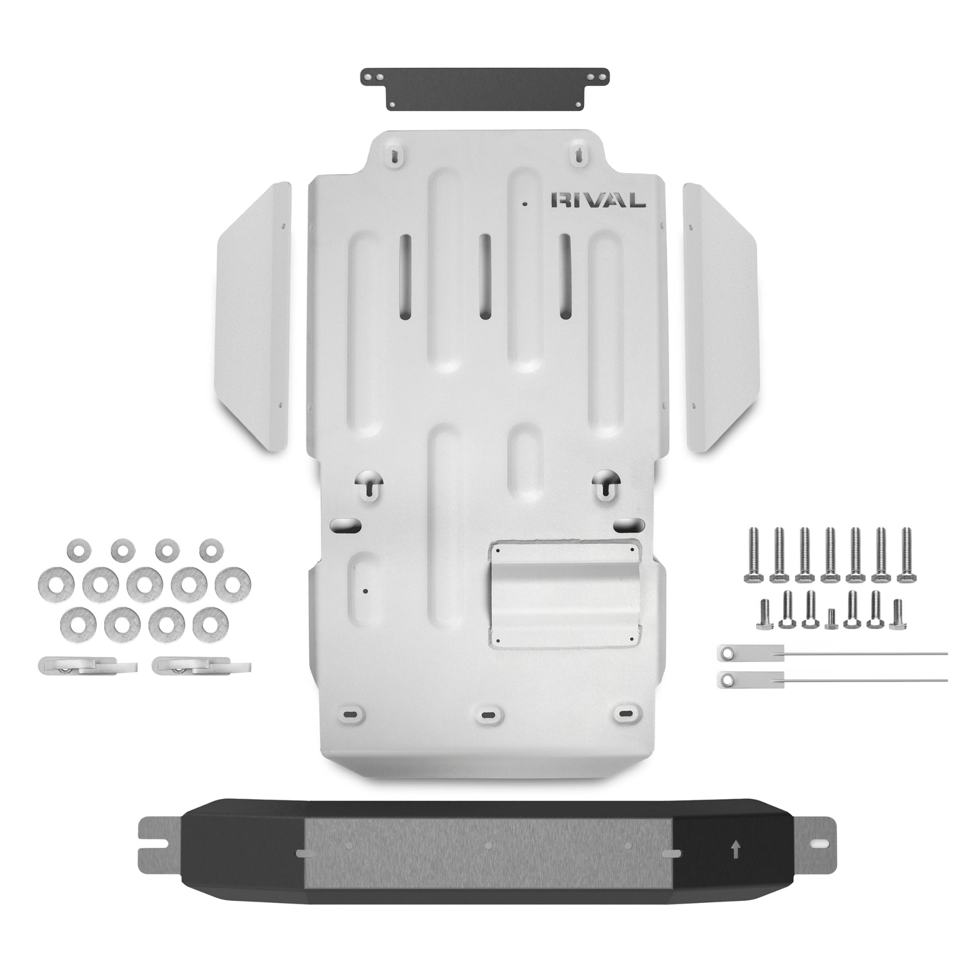 RIVAL Aluminum Transmission Transfer Case Skid Plate 2010-2024 Toyota 4Runner 5Gen - RIVAL USA INC.